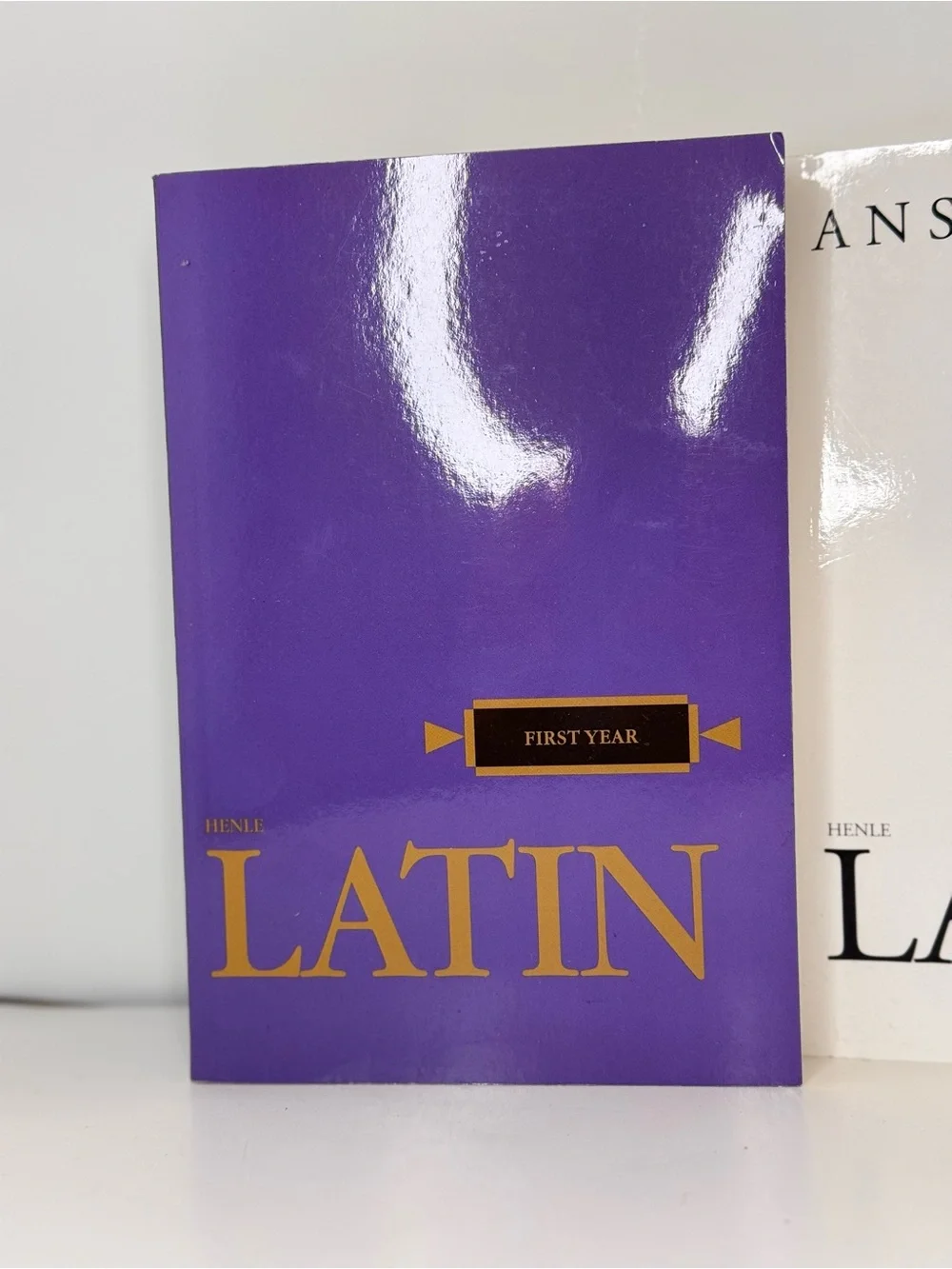 First Year Latin Workbook Set - Purple, White & Blue